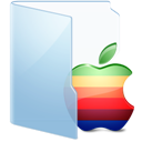Apple - Blue - Folders icon